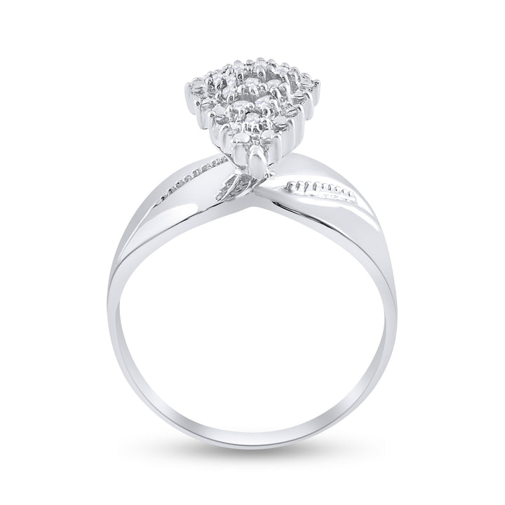 1/8CT-DIA CLUSTER RING