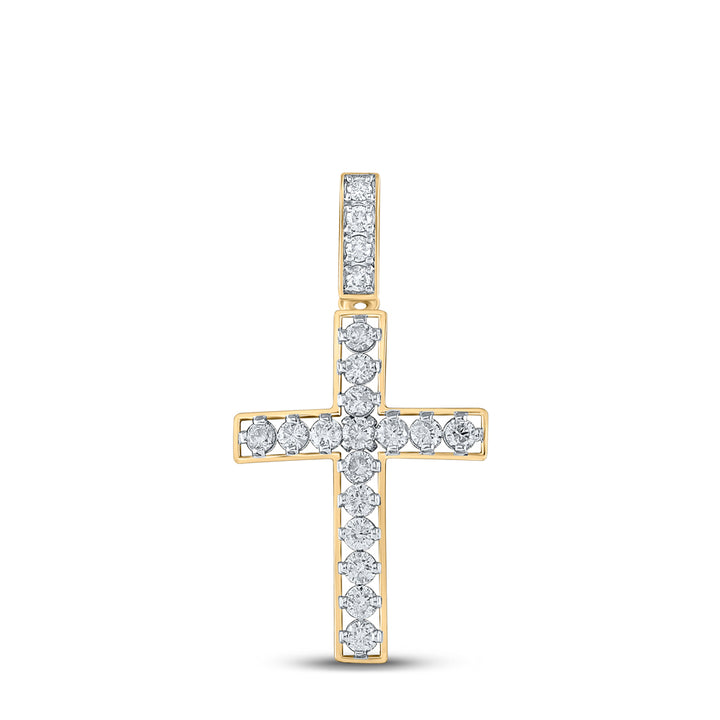 1 CTW-DIA CN MENS CROSS CHARM