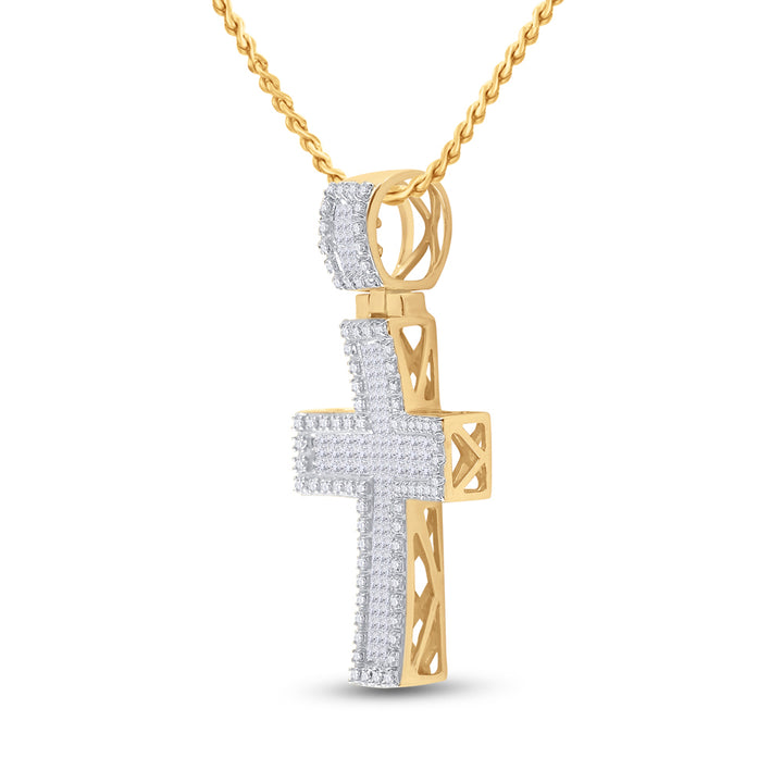 1.00CT-DIA CROSS PENDANT