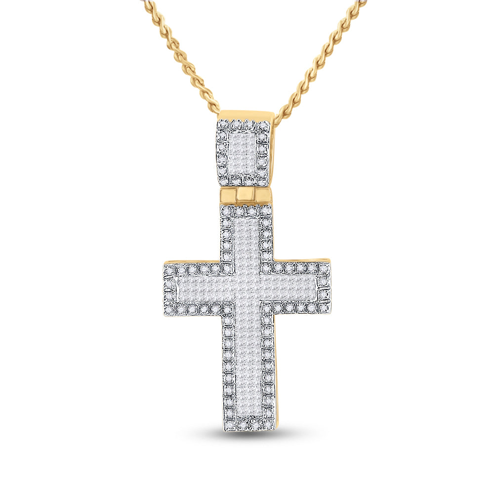 1.00CT-DIA CROSS PENDANT