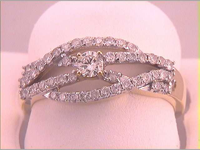 1/2CTW-DIA 1/8CT-CRD BRIDAL RING