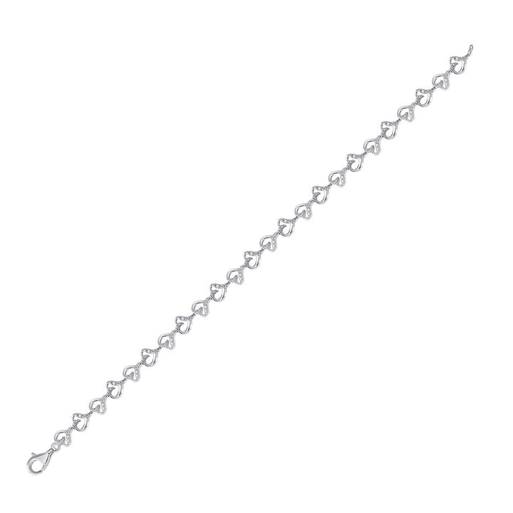 1/10CT-DIA HEART BRACELET