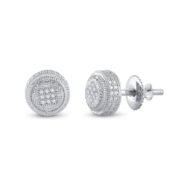 1/20CT-DIA P3 MICRO-PAVE UNISEX  EARRING