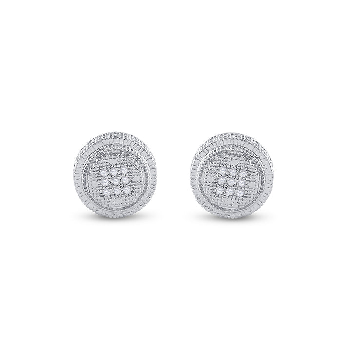 1/20CT-DIA P3 MICRO-PAVE UNISEX  EARRING