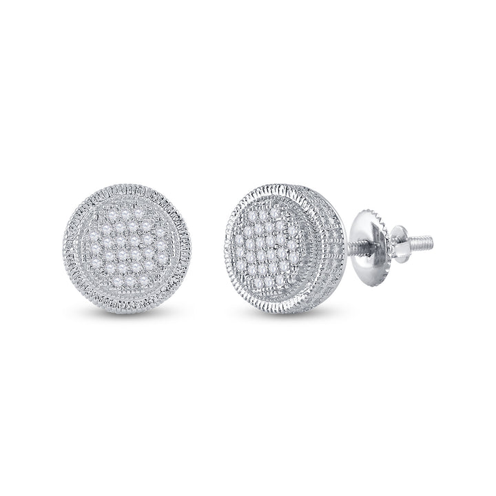 1/6CT-DIA P3 MICRO-PAVE UNISEX EARRING