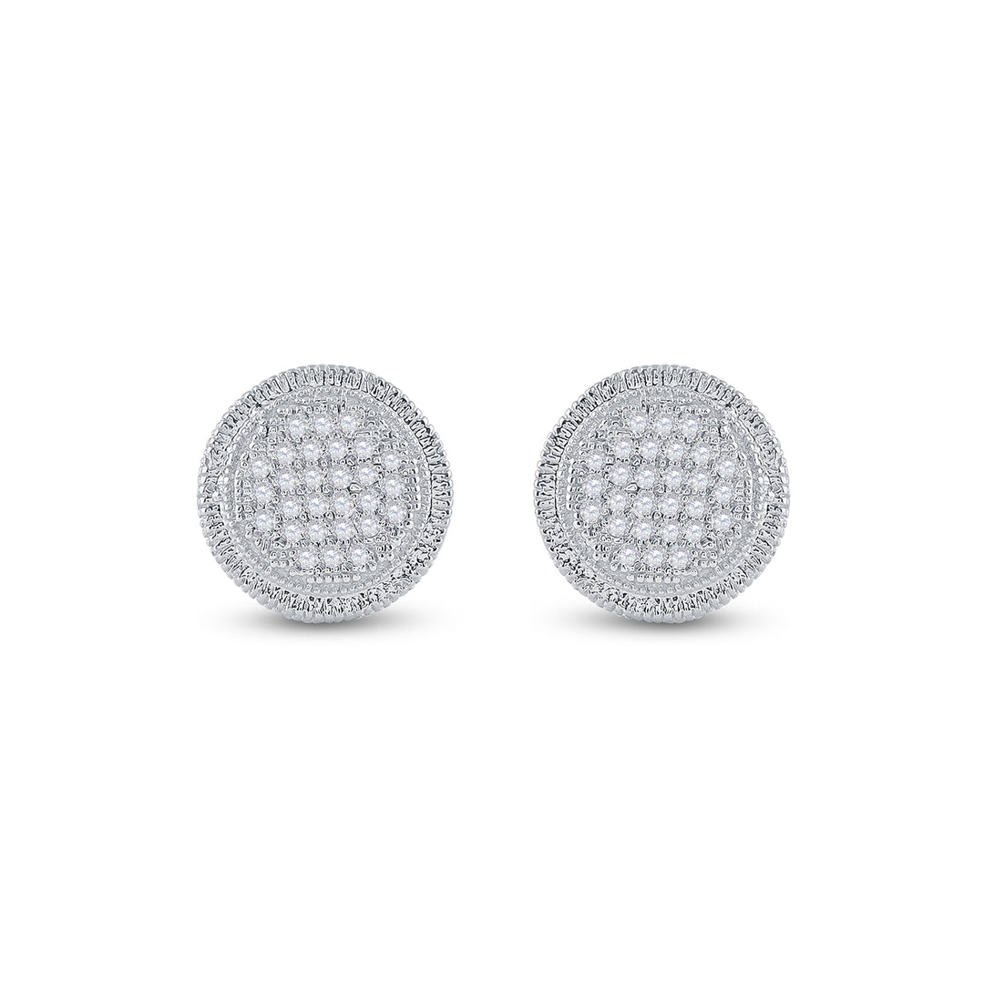 1/6CT-DIA P3 MICRO-PAVE UNISEX EARRING