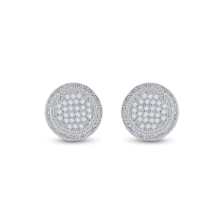 1/6CT-DIA P3 MICRO-PAVE UNISEX EARRING