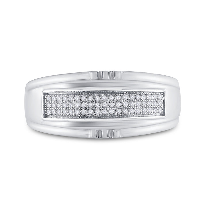 1/6CT-DIA MICRO-PAVE MENS BAND