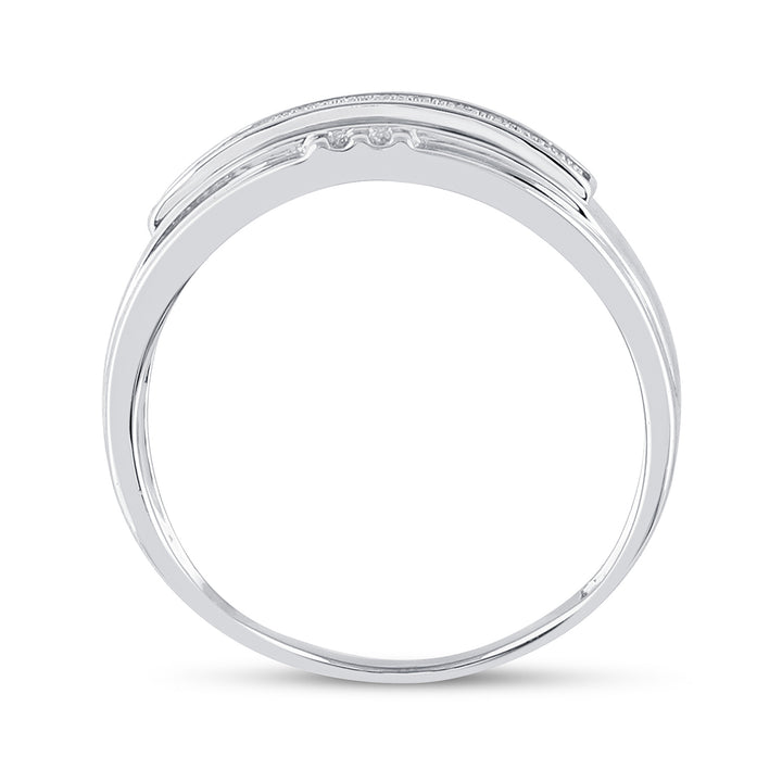 1/6CT-DIA MICRO-PAVE MENS BAND