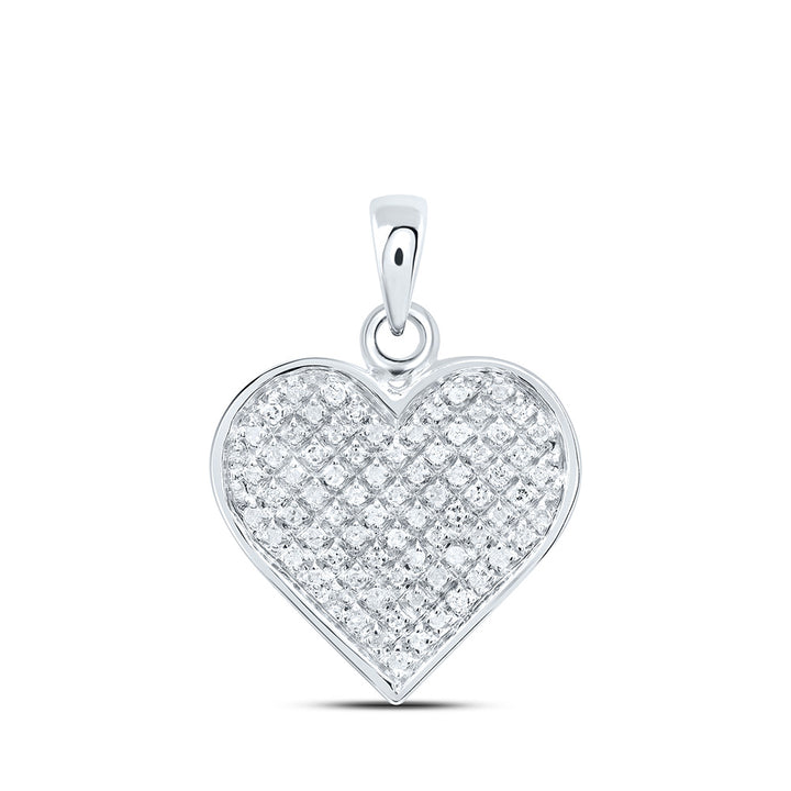 1/4CT-DIA HEART PENDANT