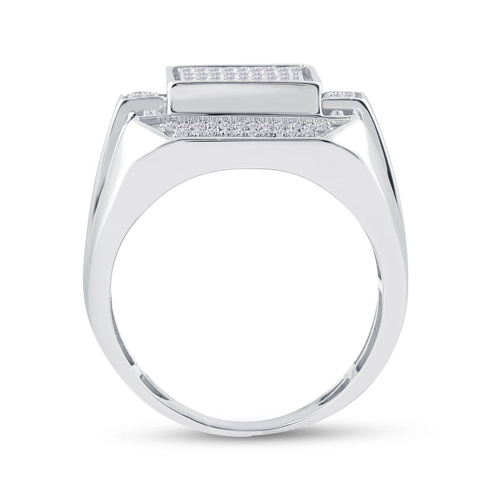 1/2CT-DIA MICRO-PAVE MENS RING