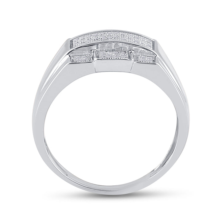 1/6CT-DIA MICRO-PAVE MENS RING