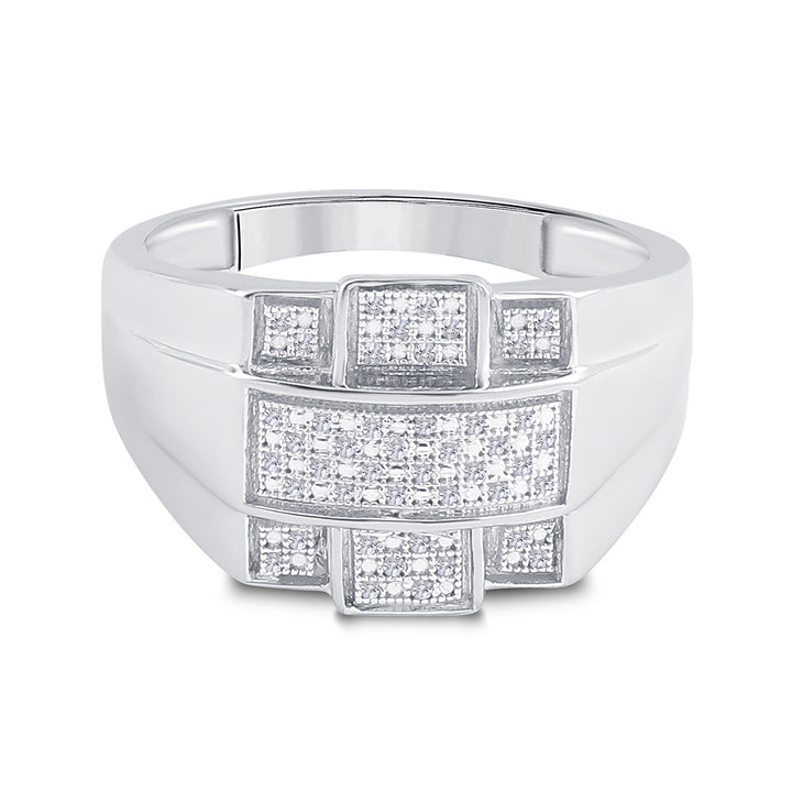 1/6CT-DIA MICRO-PAVE MENS RING