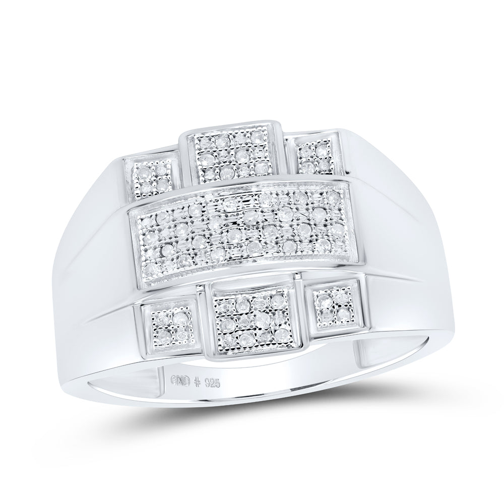 1/6CT-DIA MICRO-PAVE MENS RING