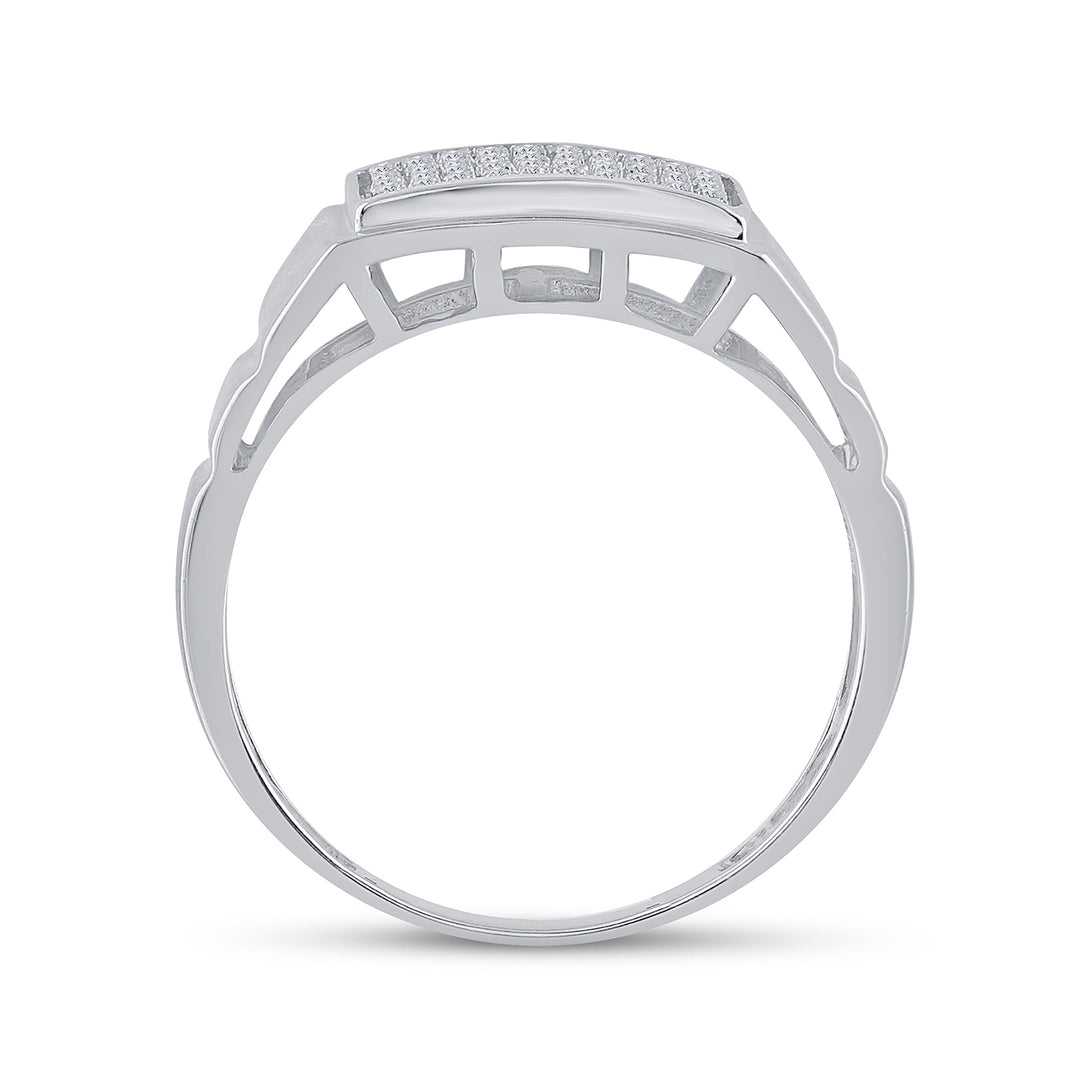 1/10CT-DIA MICRO-PAVE MENS RING