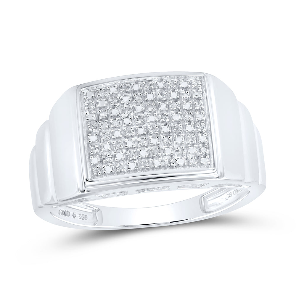 1/10CT-DIA MICRO-PAVE MENS RING