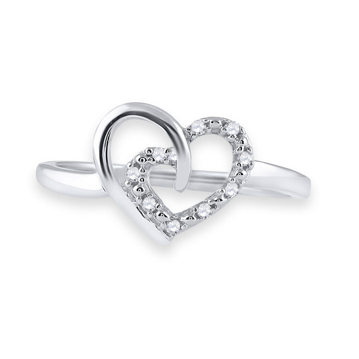 1/20CTW-DIA P3 GIFT HEART RING