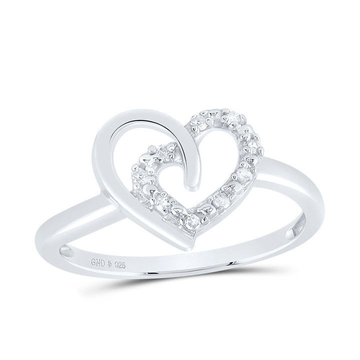 1/20CTW-DIA P3 GIFT HEART RING