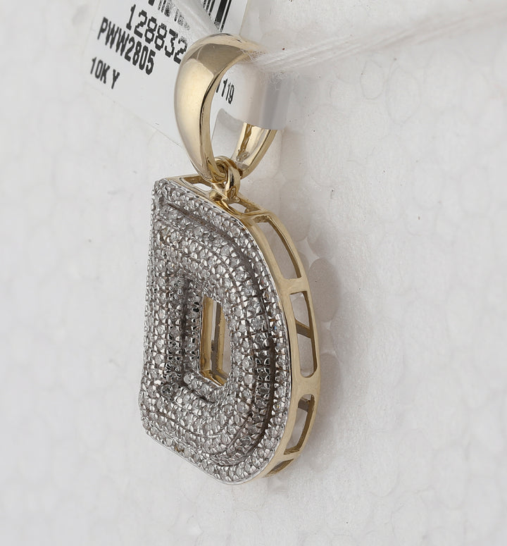 5/8CT-DIA INITIAL ""D"" PENDANT