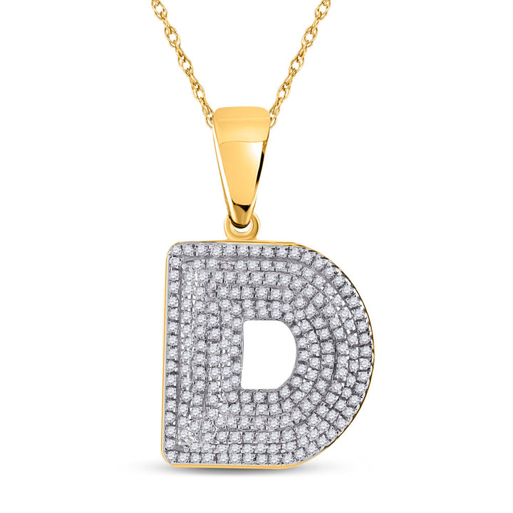 5/8CT-DIA INITIAL ""D"" PENDANT