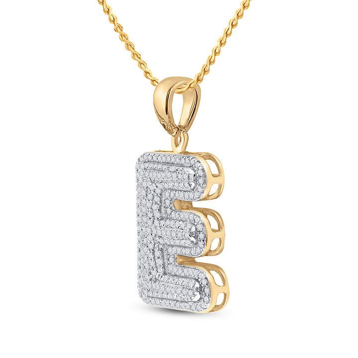 5/8CT-DIA INITIAL ""E"" PENDANT