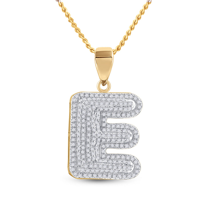 5/8CT-DIA INITIAL ""E"" PENDANT