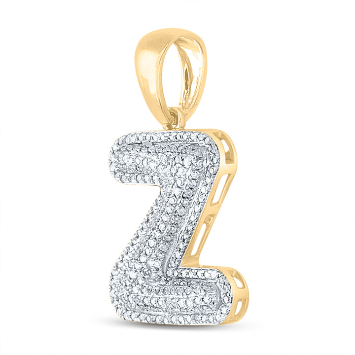 5/8CT-DIA P1P2 INITIAL "Z" MENS PENDANT