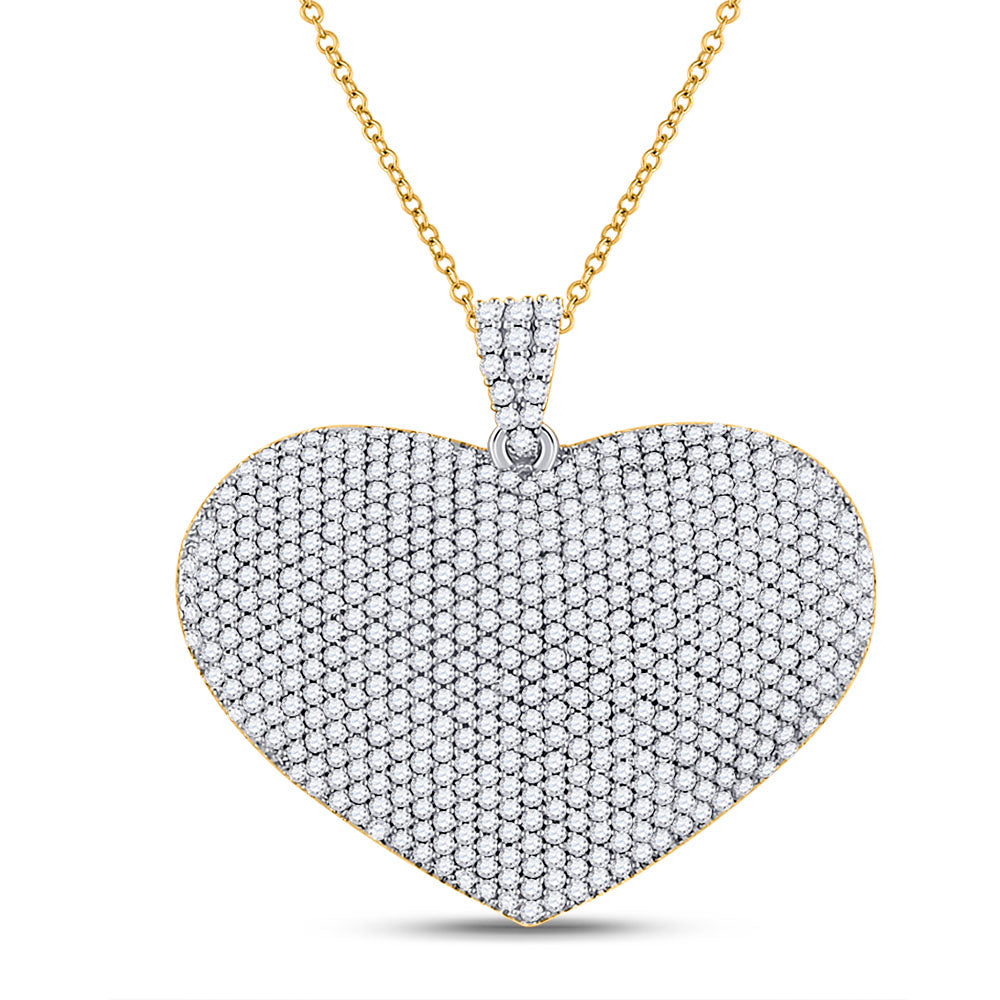 2CTW-DIA HEART PENDANT