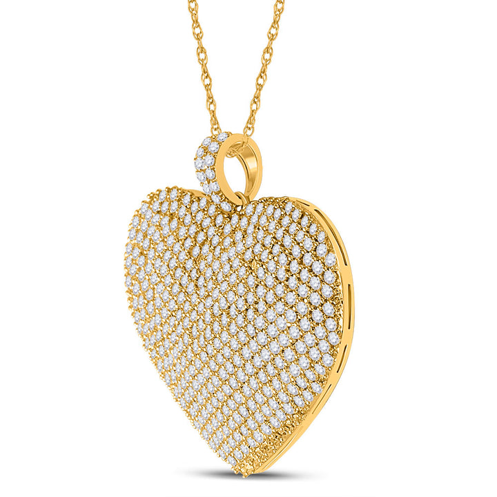 3 CTW-DIA HEART PENDANT