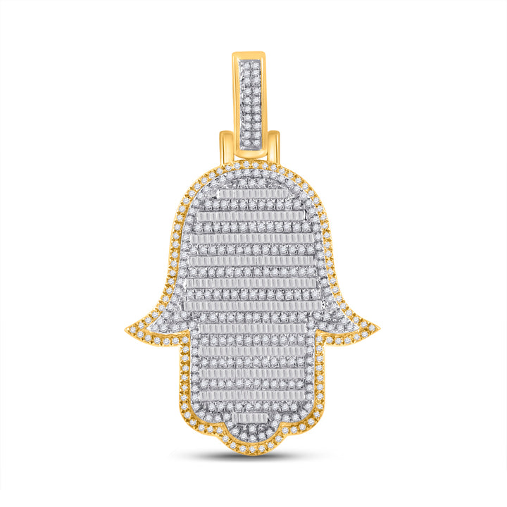 2CTW-DIA P1P2 HAMSA MENS CHARM