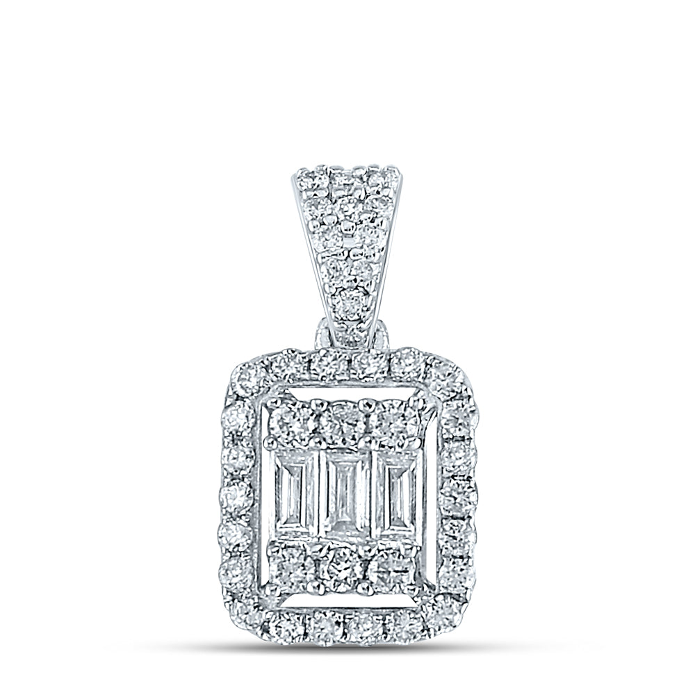 1/2CT-DIA ANA M  DIANA RECTANGLE PENDANT