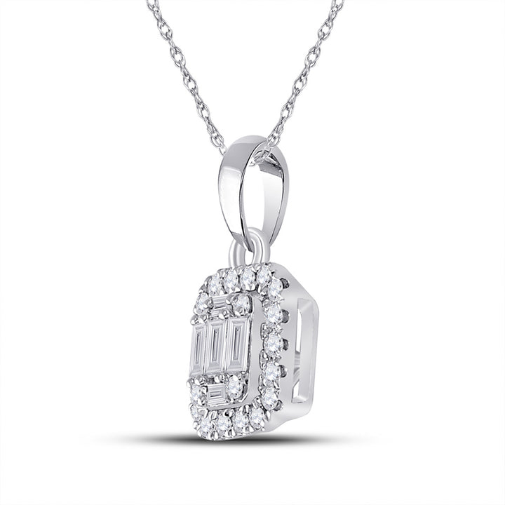 1/4CT-DIA ANA M FASHION SQUARE PENDANT