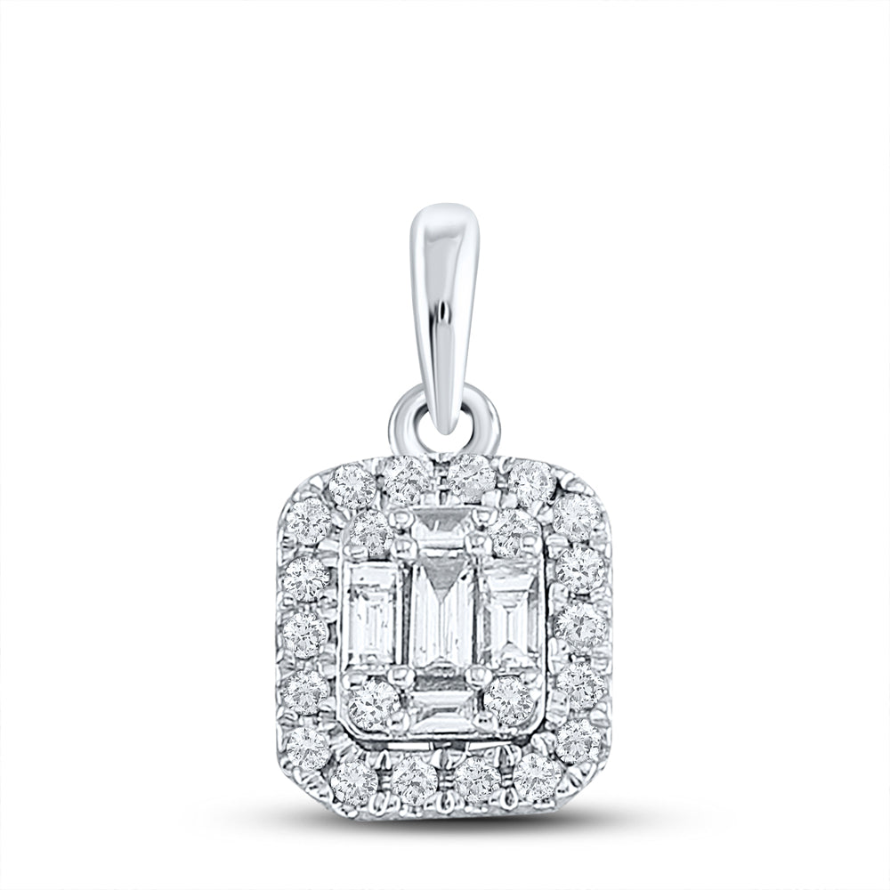 1/4CT-DIA ANA M FASHION SQUARE PENDANT