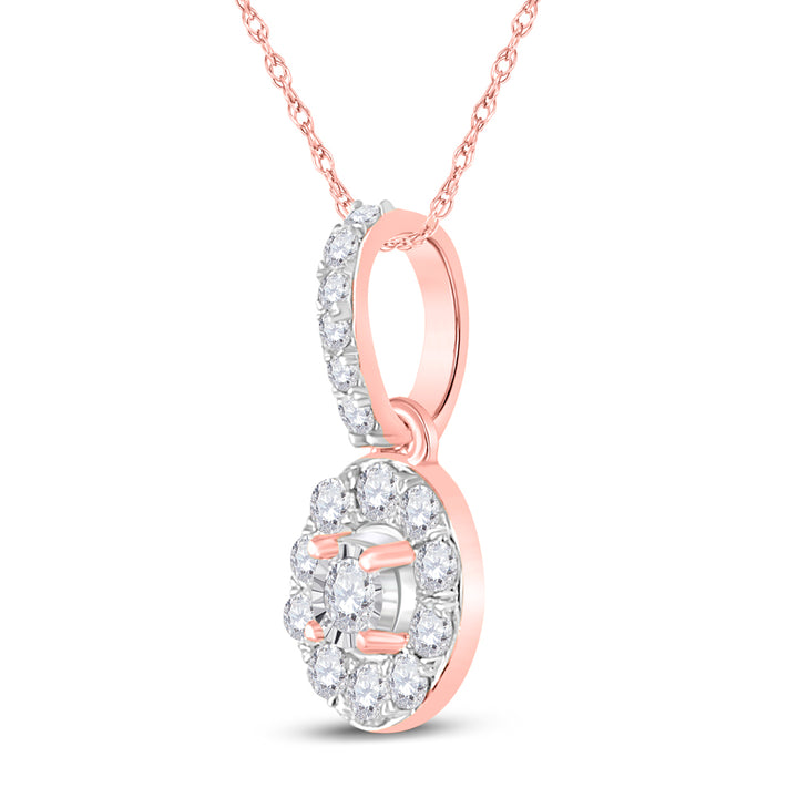 1/5CT-DIA CN MICRO-PAVE FASHION ROUND PENDANT