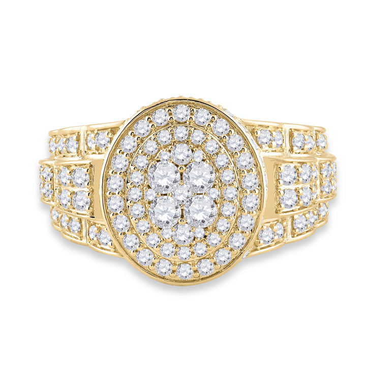 2 3/4CT-DIA ANA M MENS RING