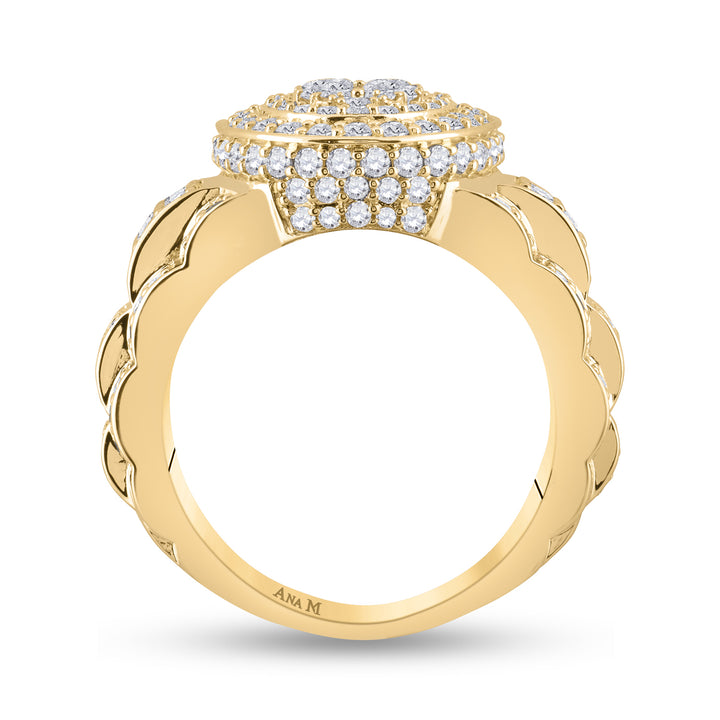 2 3/4CT-DIA ANA M MENS RING