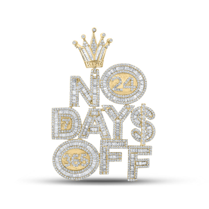 6CT-DIA NK 24 DAYS OFF MENS CHARM BIG CROWN LOOP