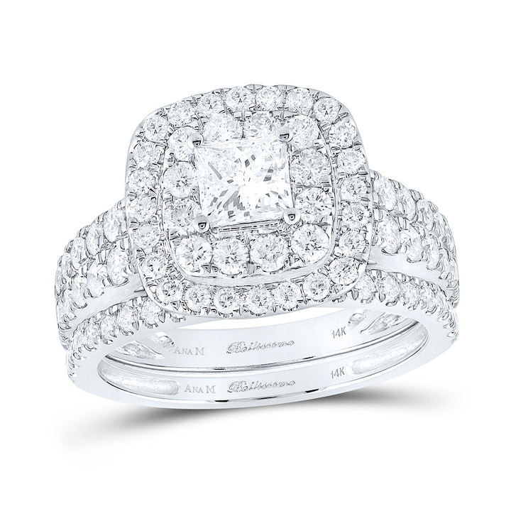 2CTW-DIA ANA M 1/2CT-CPR BELLISSIMO BRIDAL SET