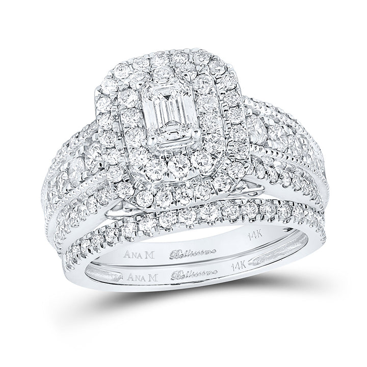 2CTW-DIA ANA M 1/2CT-CEMRL BELLISSIMO BRIDAL SET