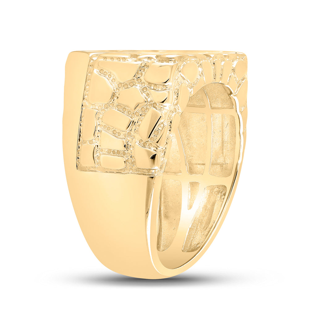 1/2CTW-DIA NUGGET MENS RING