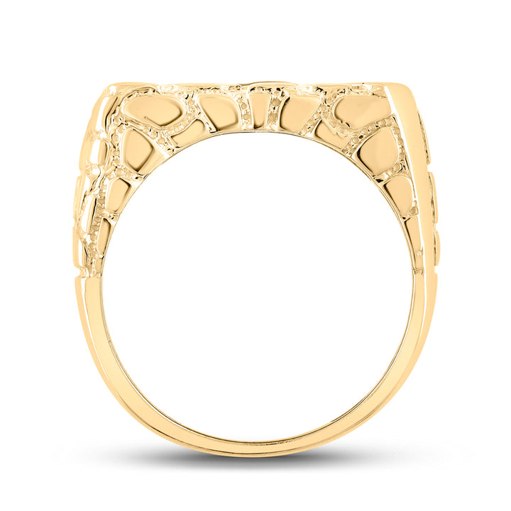 1/2CTW-DIA NUGGET MENS RING