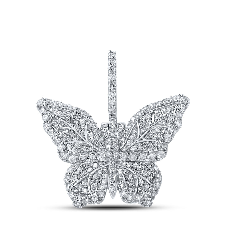 1 1/2CTW-DIA NK BUTTERFLY MENS CHARM