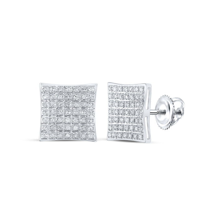 1/4CTW-DIA P3 GIFT SQUARE EARRING