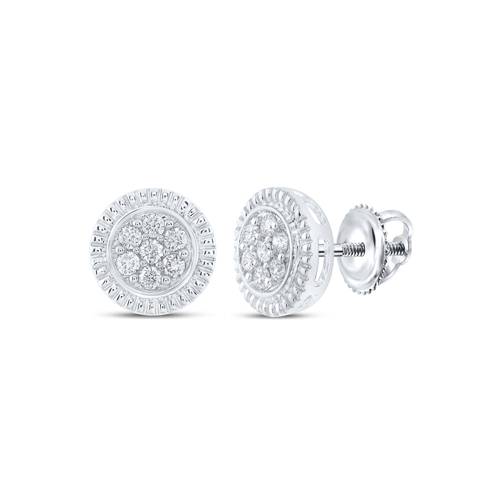 1/4CTW-DIA NK FASHION ROUND EARRING