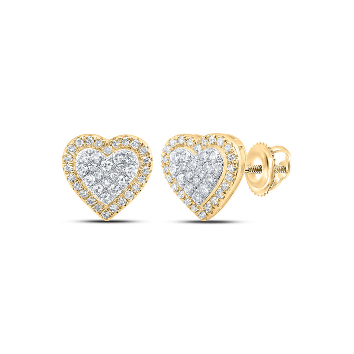 1/5CTW-DIA NK HEART EARRING