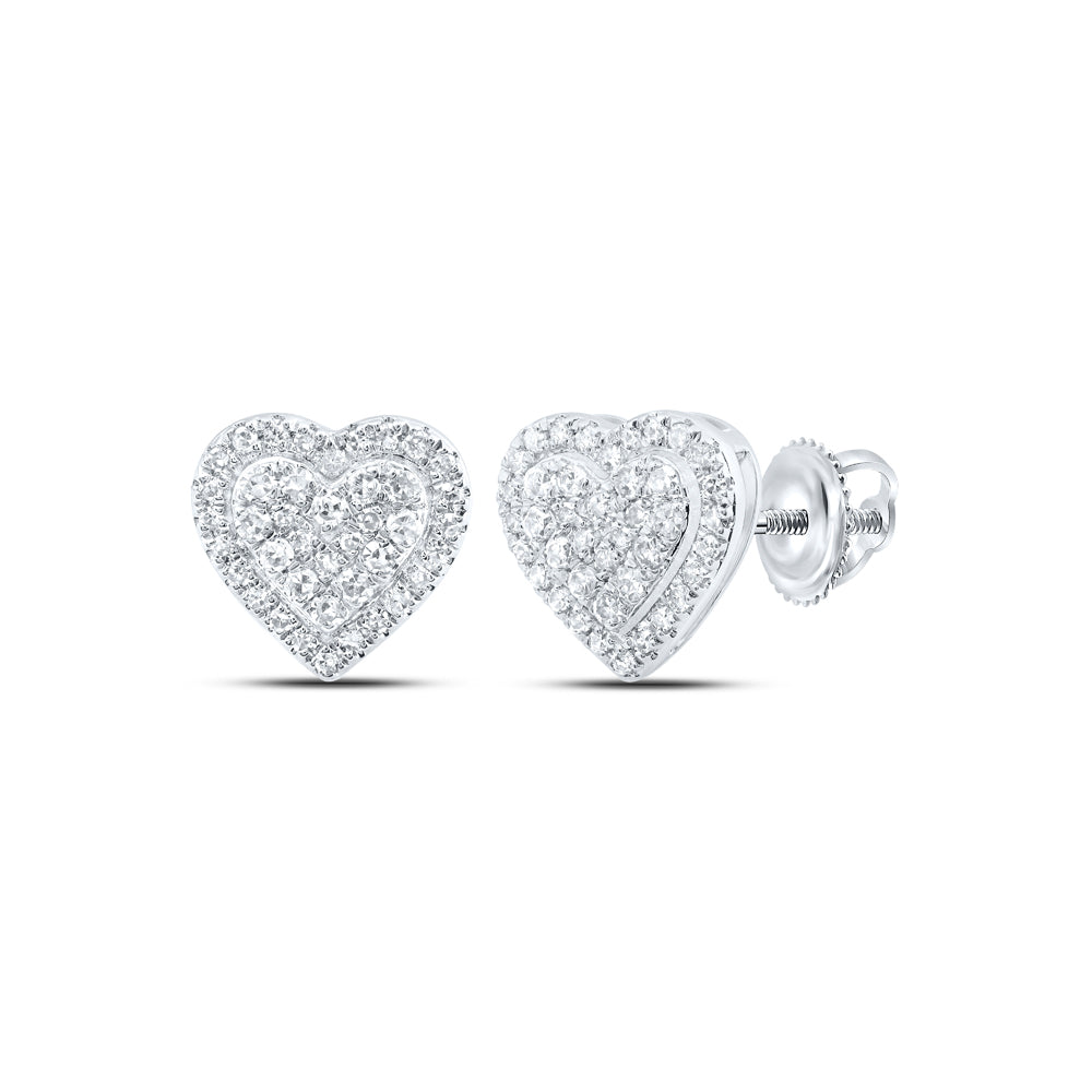 1/5CTW-DIA NK HEART EARRING