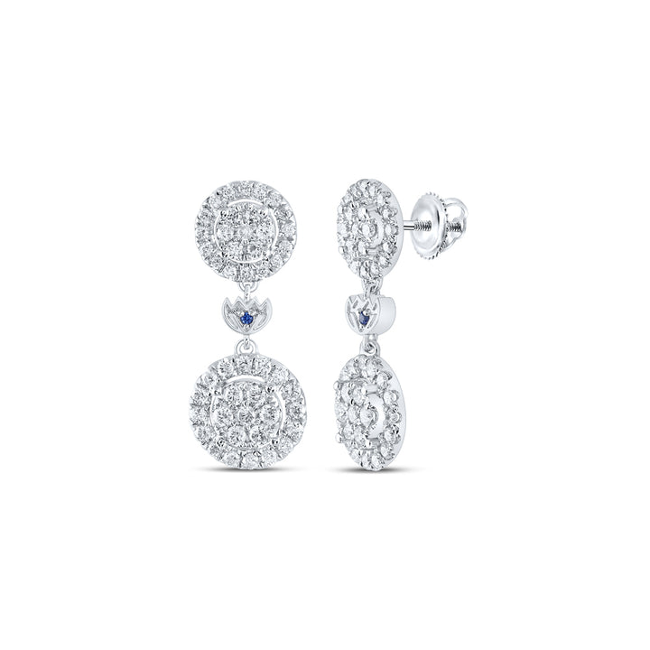 1CTW-DIA ANA M DANGLING EARRING