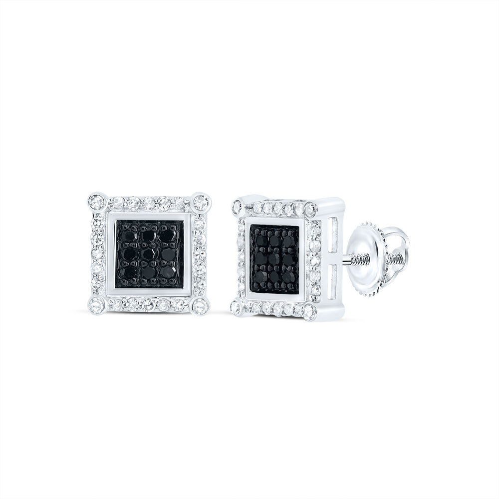 1/4CTW-DIA NK SQUARE EARRING