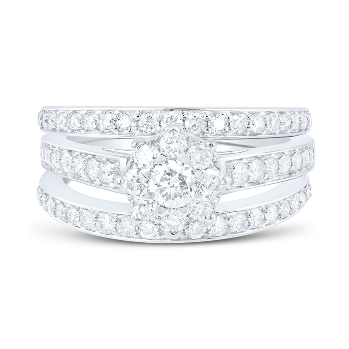 1 1/3CTW-DIA NK 1/5CT-CRD BRIDAL SET