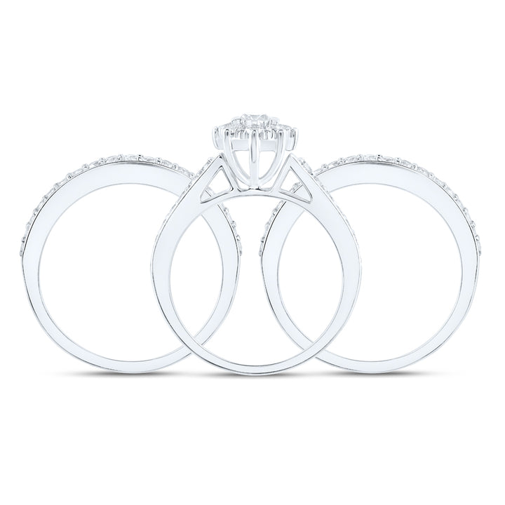 1 1/3CTW-DIA NK 1/5CT-CRD BRIDAL SET